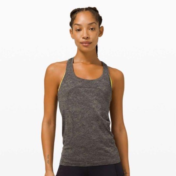 Lululemon Swiftly Tech Racerback 2.0 Grey/Black Tank Women’s Size 6 - Picture 9 of 11